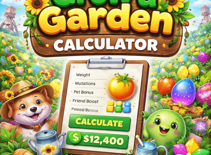 Grow a Garden Calculator: Calculate Plant Value, Pet Weight and Mutations